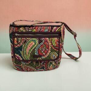 Vera Bradley Heirloom Paisley Crossbody Bag Retired Quilted Multicolor Purse